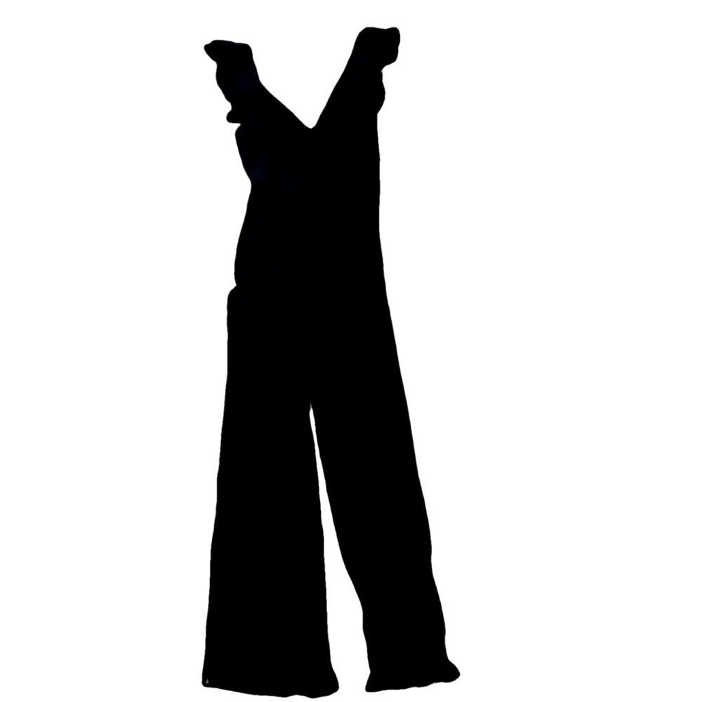 Vintage Reformation Black, Mobwife Aesthetic silk zip up Jumpsuit women size 2